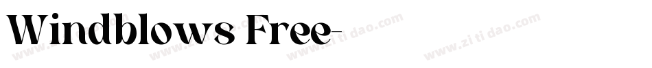 Windblows Free字体转换